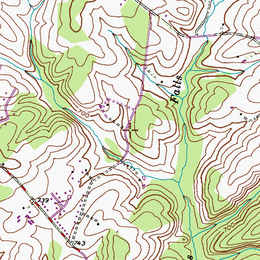 Topographic Map of Timbermead, MD