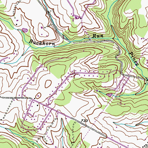 Topographic Map of Arthur Ridge, MD