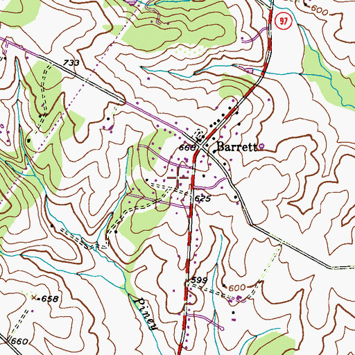 Topographic Map of Blankner Hill, MD