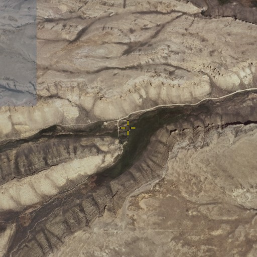 Aerial/Satellite Image of Birdie Gulch, WY