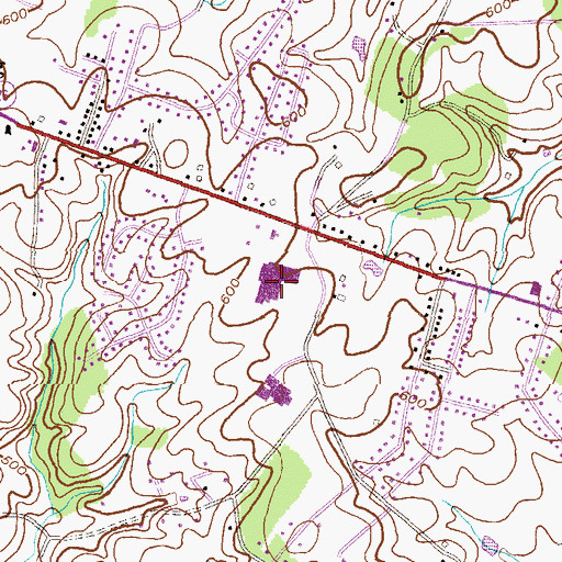 Topographic Map of Carrolltown Mall Shopping Center, MD