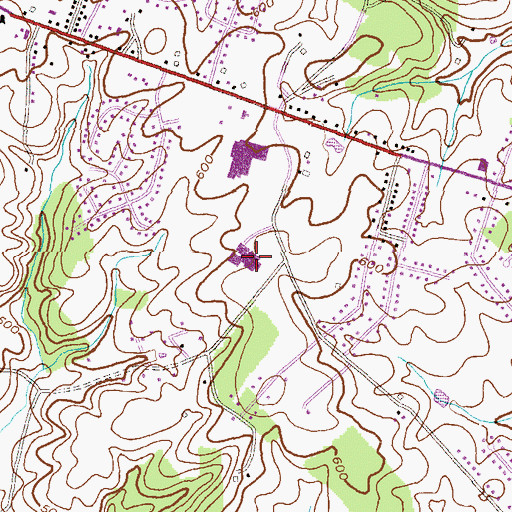 Topographic Map of Carrolltowne Elementary School, MD