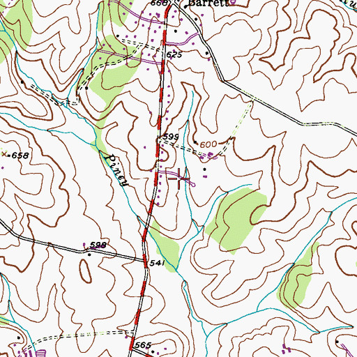 Topographic Map of Dorsey Hill, MD