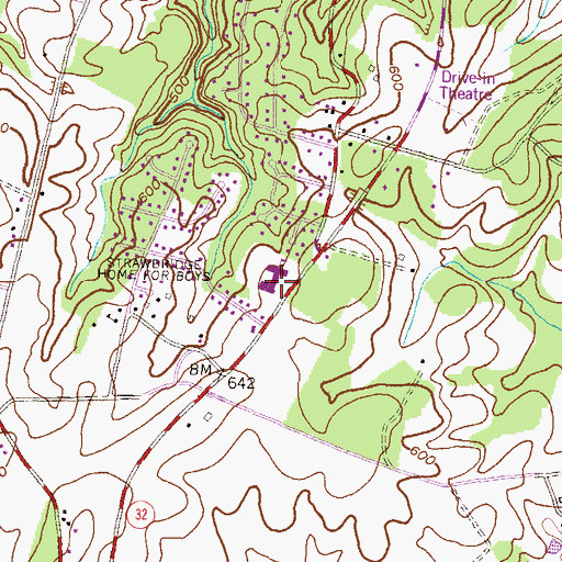 Topographic Map of Freedom District Elementary School, MD