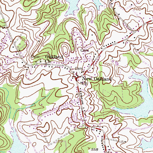 Topographic Map of Haight, MD