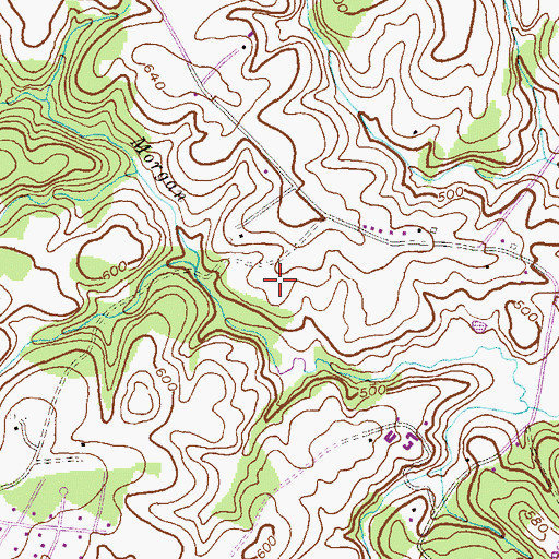 Topographic Map of Irongate, MD