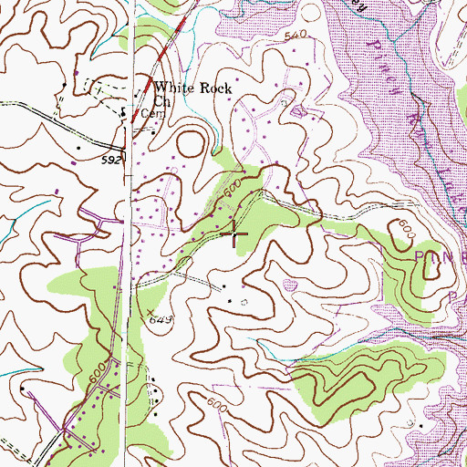 Topographic Map of Ken-Mar Manor, MD