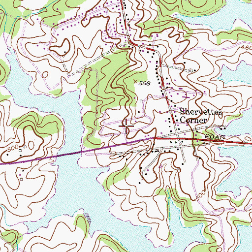 Topographic Map of Lake View Memorial Park, MD