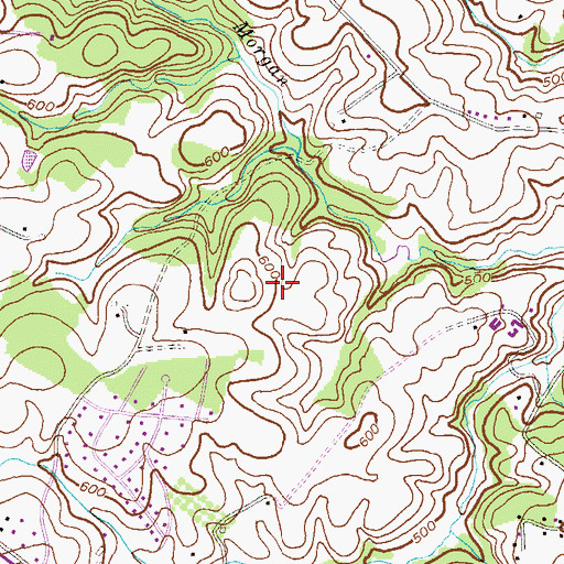 Topographic Map of Parkside, MD