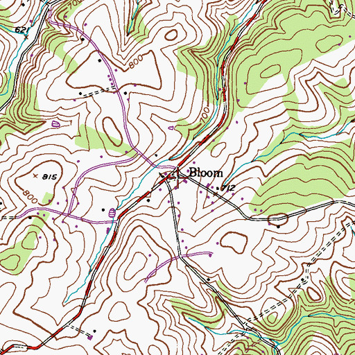 Topographic Map of Salem Cemetery, MD