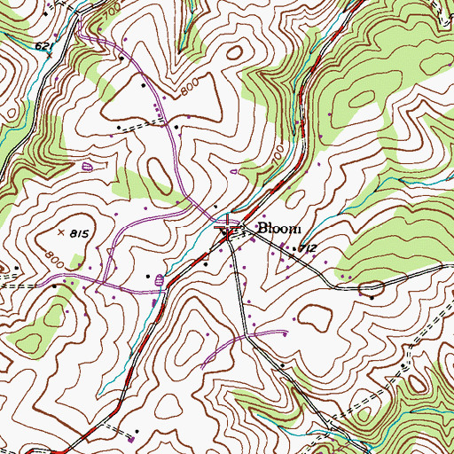 Topographic Map of Salem United Methodist Church, MD