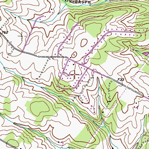 Topographic Map of South Carroll Estates, MD