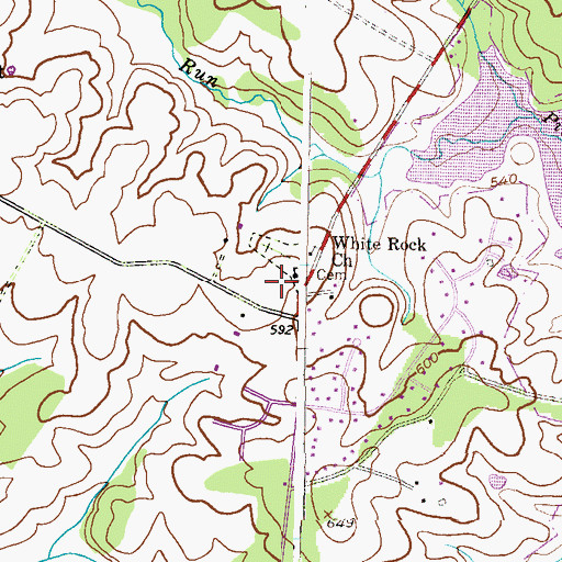Topographic Map of Wild Lake Estates, MD
