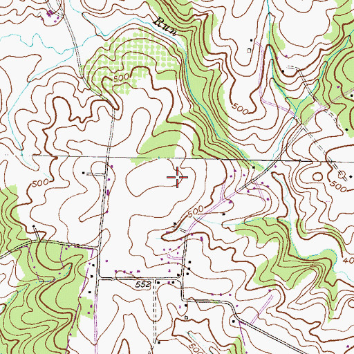 Topographic Map of Amberly, MD
