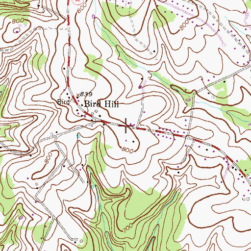 Topographic Map of Babel Heights, MD