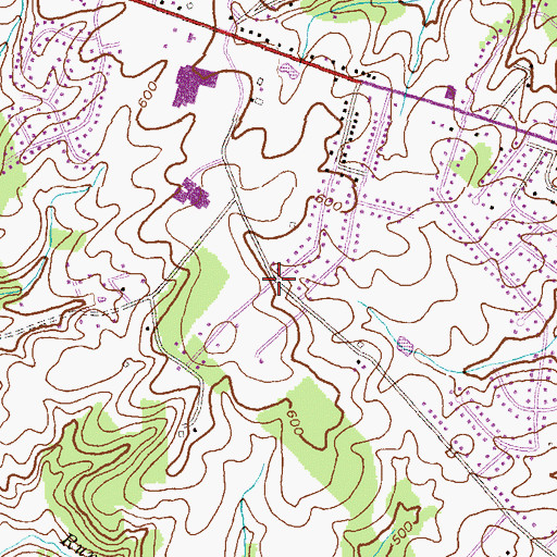 Topographic Map of Carrolltowne, MD