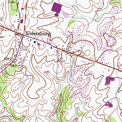 Topographic Map of Freedom Village, MD