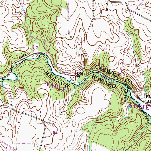 Topographic Map of Gorsuch (historical), MD