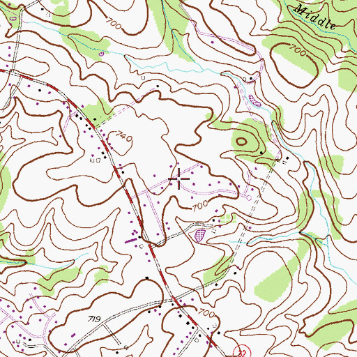 Topographic Map of High Ridge, MD