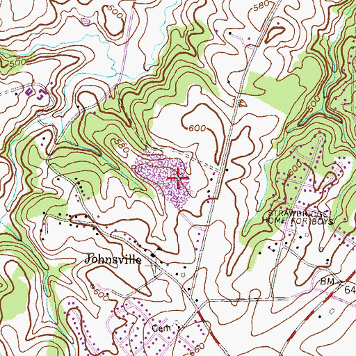 Topographic Map of Holmes Park, MD