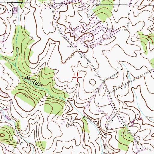 Topographic Map of Home Farm, MD