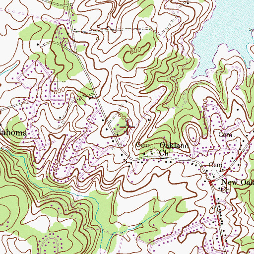 Topographic Map of Lakeview, MD