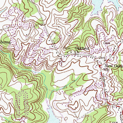 Topographic Map of Liberty Manor, MD