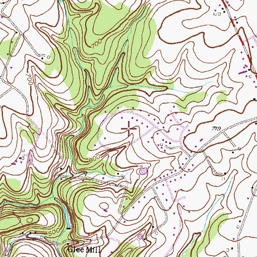 Topographic Map of Lynn Lee, MD