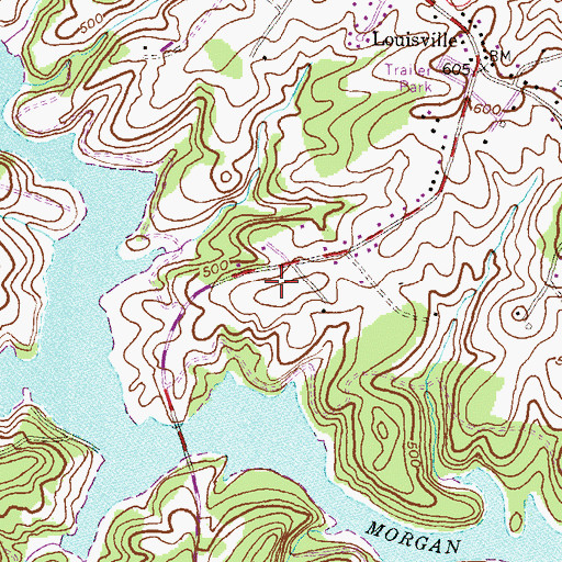 Topographic Map of Miners Ridge, MD