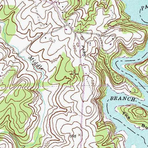 Topographic Map of Nora Valley, MD