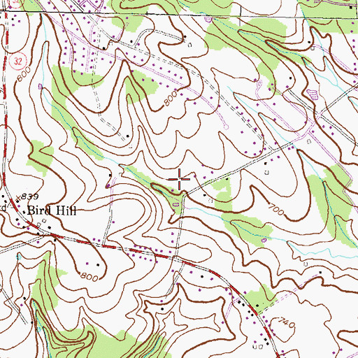 Topographic Map of Parkfield, MD