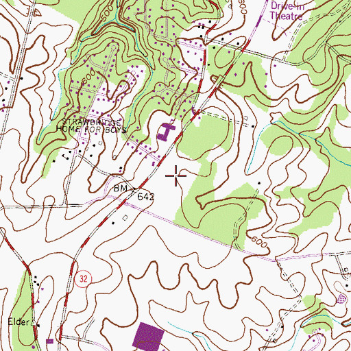 Topographic Map of Patriots Choice, MD