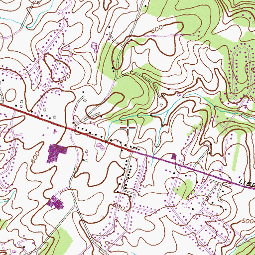 Topographic Map of South Carroll Commercial Park, MD