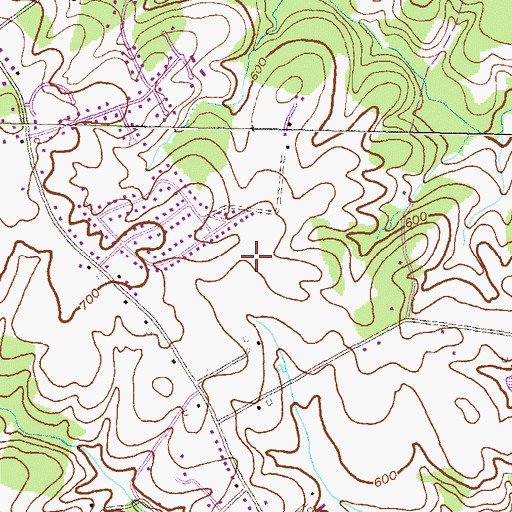 Topographic Map of Starview Estates, MD