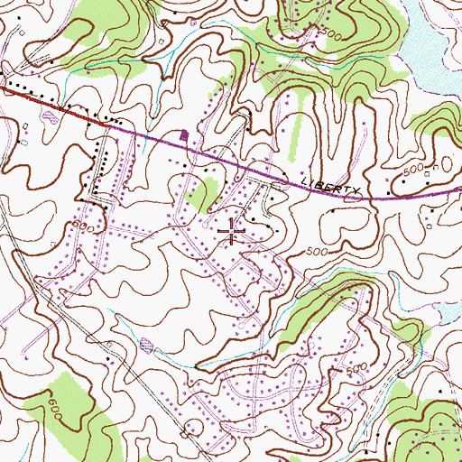 Topographic Map of Sweet Air, MD