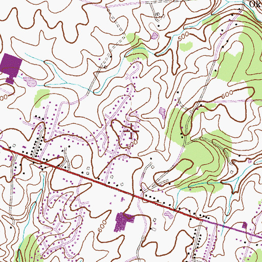 Topographic Map of The Hemlocks, MD
