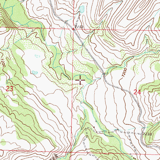 Topographic Map of Beaver Creek, CO