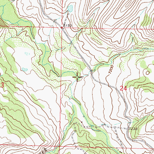 Topographic Map of Lake Creek, CO