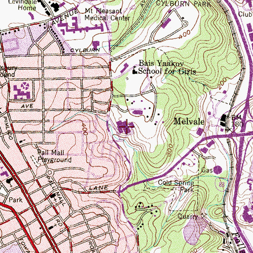 Topographic Map of Doctor Roland N Patterson Middle School, MD