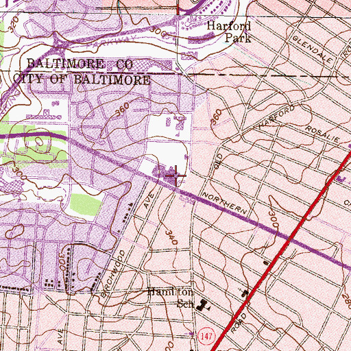 Topographic Map of Friendship Academy of Engineering and Technology, MD