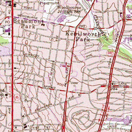 Topographic Map of Baltimore Collegiate School for Boys, MD