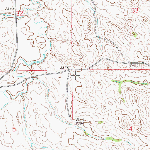 Topographic Map of C S Creek School (historical), MT