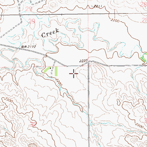 Topographic Map of Oliver School (historical), MT