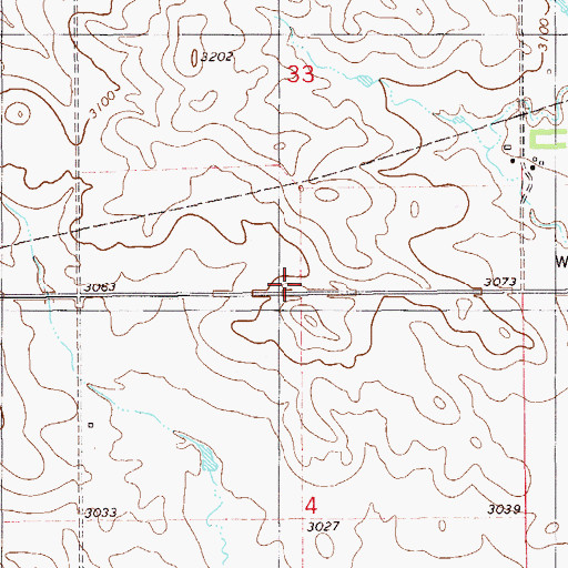 Topographic Map of Lutts School (historical), MT
