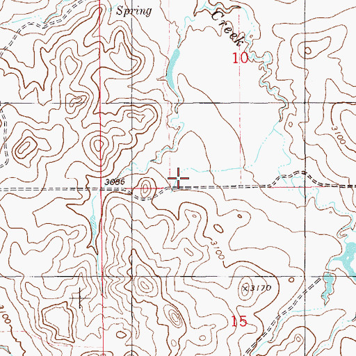 Topographic Map of Lone Tree School (historical), MT