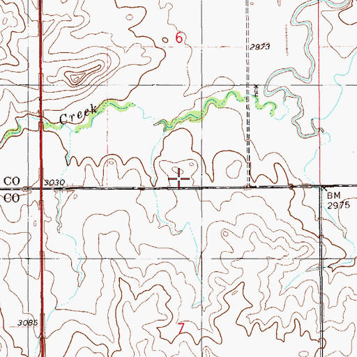 Topographic Map of Dennis School (historical), MT