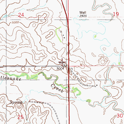 Topographic Map of Nelson School (historical), MT