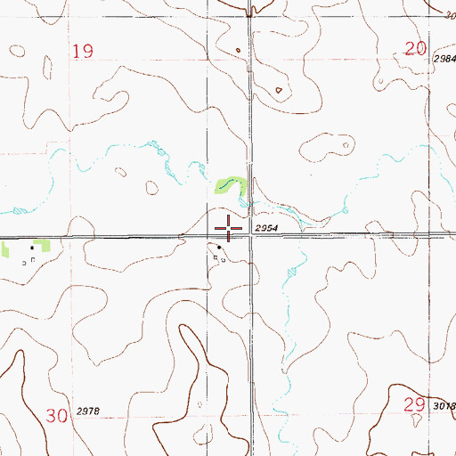 Topographic Map of Larson School (historical), MT