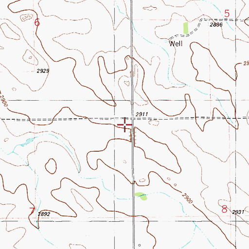 Topographic Map of Popeil School (historical), MT