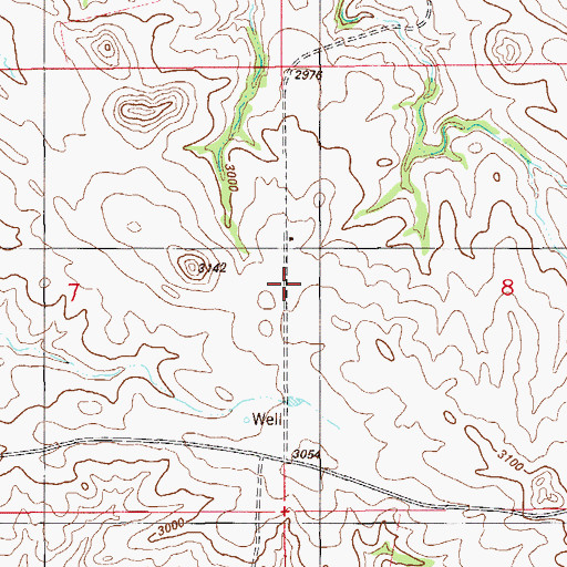 Topographic Map of East School (historical), MT